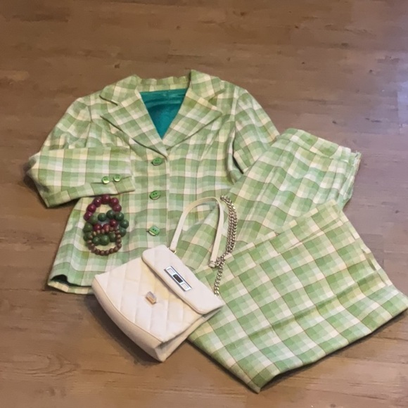 Colorful Abstract Women's suit blazer pants lined - Picture 2 of 15